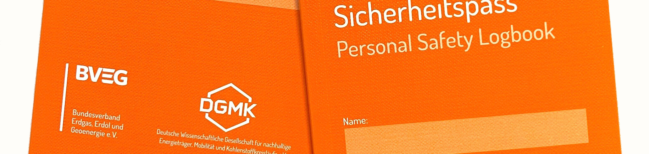 Sicherheitspass / Personal Safety Logbook, deutsch / englisch Sicherheitspass / Personal Safety Logbook, deutsch / englisch