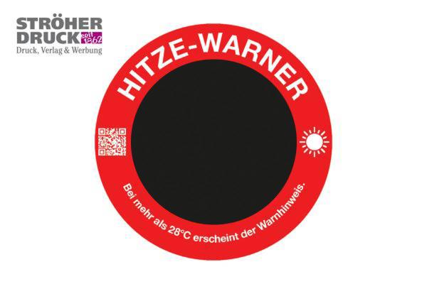 Preview: Hitzewarner Aufkleber
