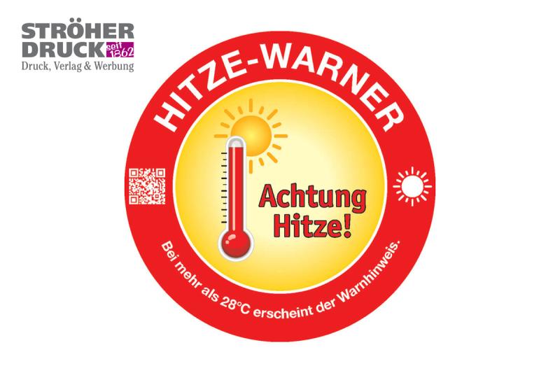 Heat Warning Stickers